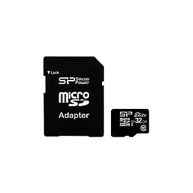 Картка пам'яті Silicon Power 32GB microSD Class 10 UHS-ISDR (SP032GBSTHBU1V10SP)