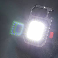Акумуляторний LED ліхтарик W5130 з Type-C (6 режимів, карабін, магніт), фото 4