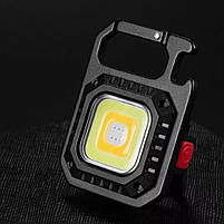 Акумуляторний LED ліхтарик W5130 з Type-C (6 режимів, карабін, магніт), фото 3