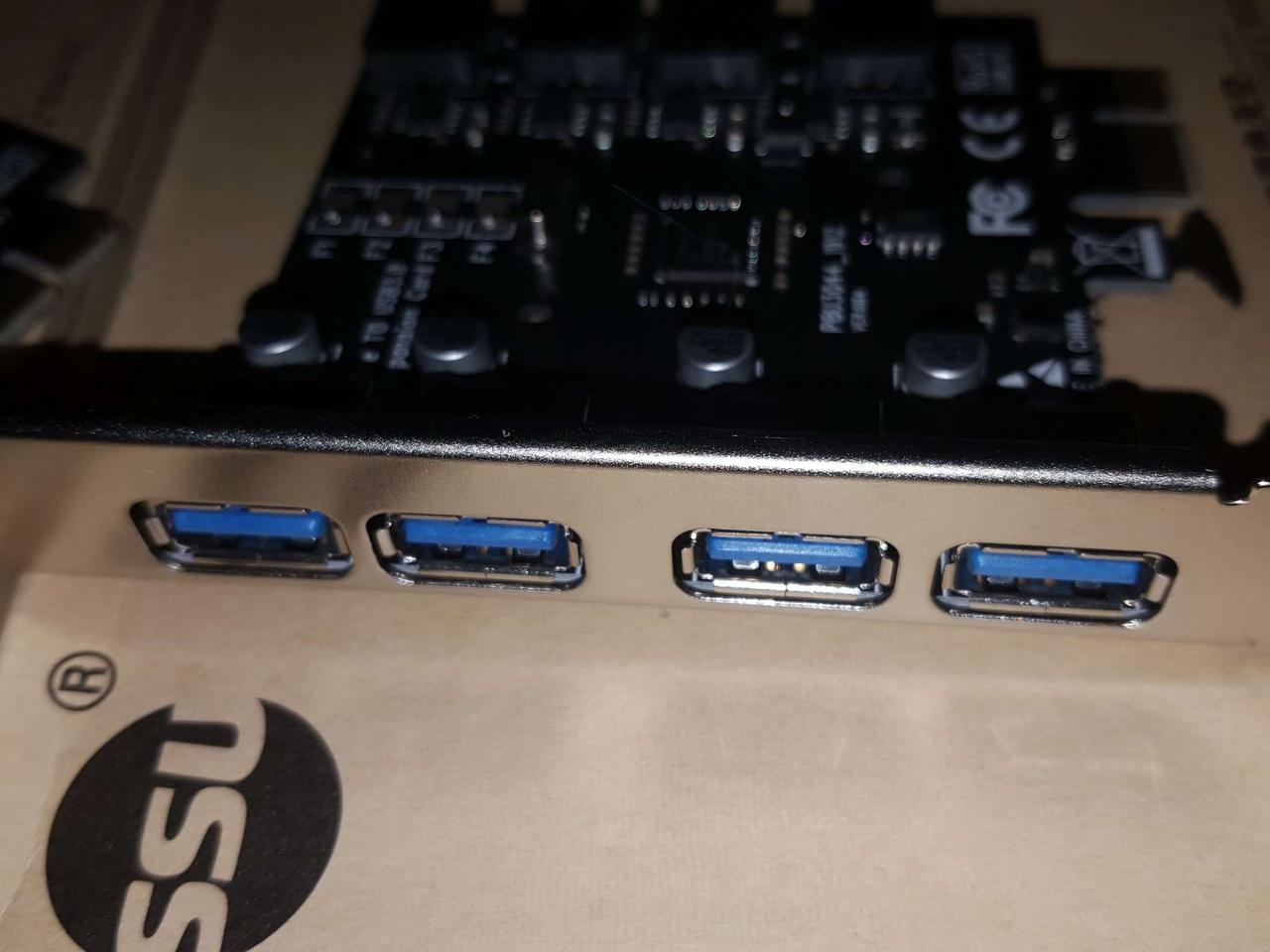 USB 3.0, 4 Порта, PCI-e 1x Контроллер, Плата Без Необходимости Доп ...