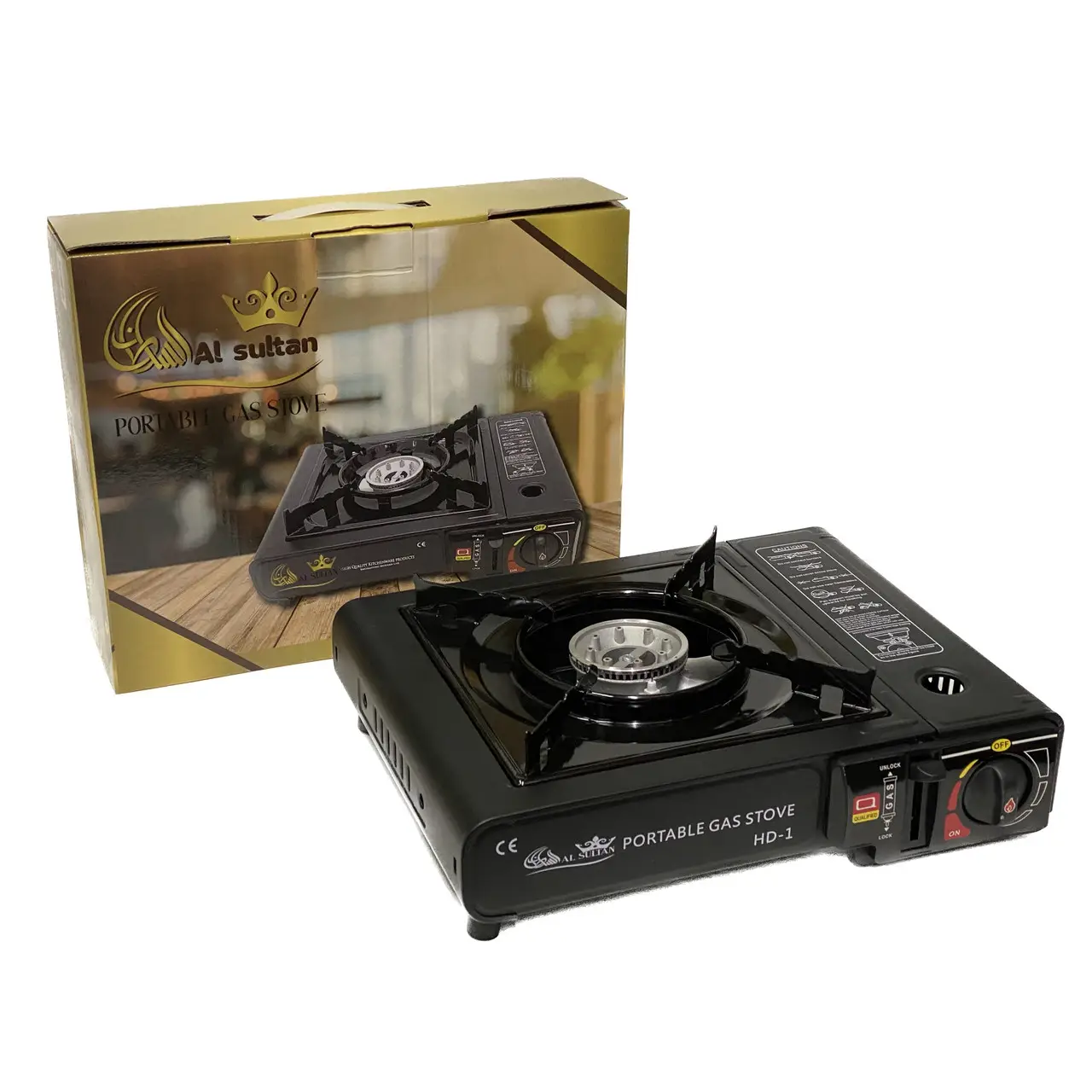 Газова плита туристична Al SULTAN Portable Gas Stove (BDZ-155-A), фото 1