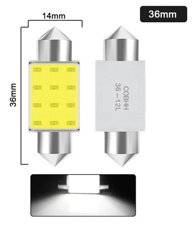 Автомобільна світлодіодна лампа 4 шт. led 12 V, фото 1