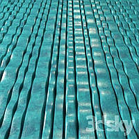 Полиуретановая форма "Лента" для 3D панелей (0,25 м²) из гипса и бетона; 500*500*35 мм