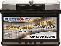 Аккумуляторная батарея Electronicx Solar Edition Deep Cycle 100Ah 12V AGM