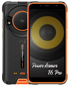 Ulefone Power Armor 16 Pro 5.93" 4GB RAM 64GB ROM 4G 16MP IP68 IP69K NFC 9600мАч Android12 Orange