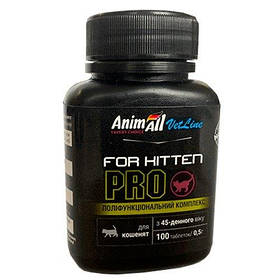 Вітаміни AnimAll VetLine for Kitten PRO для кошенят з 45-денного віку 0.5 г × 100 табл (4820150205546)