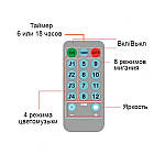 Гирлянда крапля роси світиться під музику 20 м 200 LED вологозахищена IP67 8 режимів + таймер на батарейках АА 3 шт, фото 3