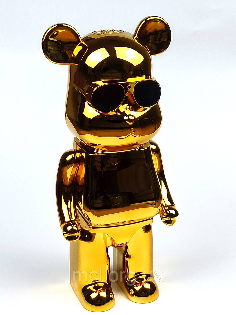 Бездротова колонка ведмедик Bearbrick (Gold) Bluetooth колонка B1 (ідеальний подарунок)
