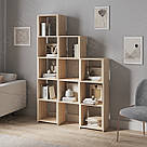 Вертикальний книжковий стелаж сходів у вітальню Дизайнерська полиця на 11 осередків для книг та квітів з ДСП, фото 5