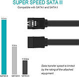 Упаковка з 10 кабелів SATA Жорсткий диск SSD Кабель, фото 3