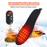 Бездротові устілки з підігрівом на пульті, електро устілки, теплі устілки зимові ( 41-46 ) Kyozi DF46