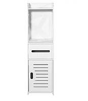 Шкаф пенал ORIO 80 см White для ванной прихожей кухни M_1432