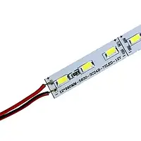 Світлодіодна лінійка BRT 5630-72 led B 24W, 12В, IP20 синій зі скотчем [00-00012596]