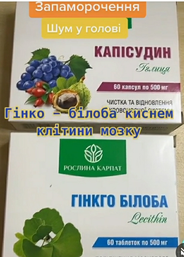 Гинкго билоба lecithin 2 шт по 30 табл лучший препарат при нарушении мозгового кровообращения - фото 2 - id-p66325164