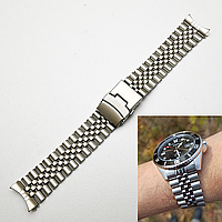 Браслет для часов Casio MDV-106 из нержавеющей стали, крепление полумесяц