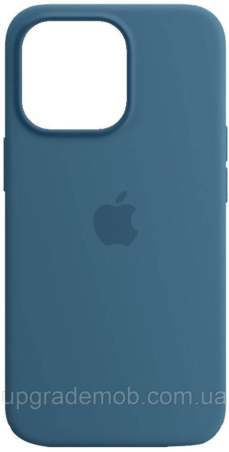 Силіконовий чохол iPhone 13 Pro Apple Silicone Case with MagSafe — Blue Jay, фото 1
