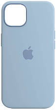 Силіконовий чохол iPhone 13 Apple Silicone Case with MagSafe (анімація) — Blue Fog