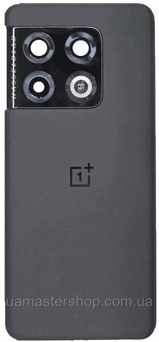 Задняя крышка OnePlus 10 Pro черная Hacker Black оригинал + стекло камеры - фото 1 - id-p1736366161