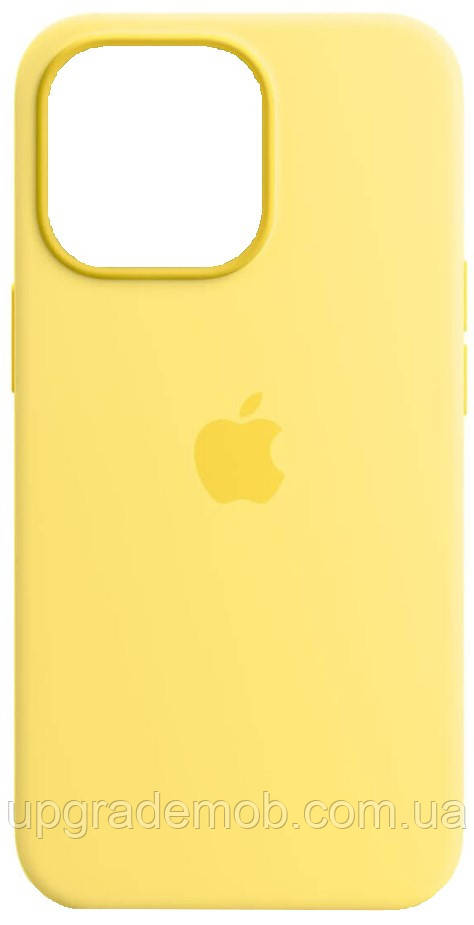 Силіконовий чохол iPhone 13 Pro Apple Silicone Case with MagSafe — Lemon Zest, фото 1