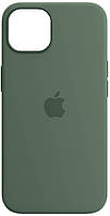 Силиконовый чехол iPhone 13 Apple Silicone Case with MagSafe (анимация) - Eucalyptus