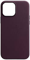 Шкіряний чохол для iPhone 13 Pro Apple Leather Case with MagSafe (анімація) Dark Cherry