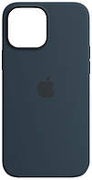Силиконовый чехол iPhone 13 Pro Max Apple Silicone Case with Magsafe (анимация) - Abyss Blue