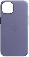 Кожаный чехол iPhone 13 Pro Max Apple Leather Case with MagSafe Wisteria