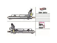 Рулевая рейка с ГУР BW205R BMW 3 E46 99-05