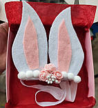 Пов'язка Вушка зайки Ушки Зайчика Повязка 200 грн, фото 2