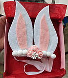 Пов'язка Вушка зайки Ушки Зайчика Повязка 200 грн, фото 3