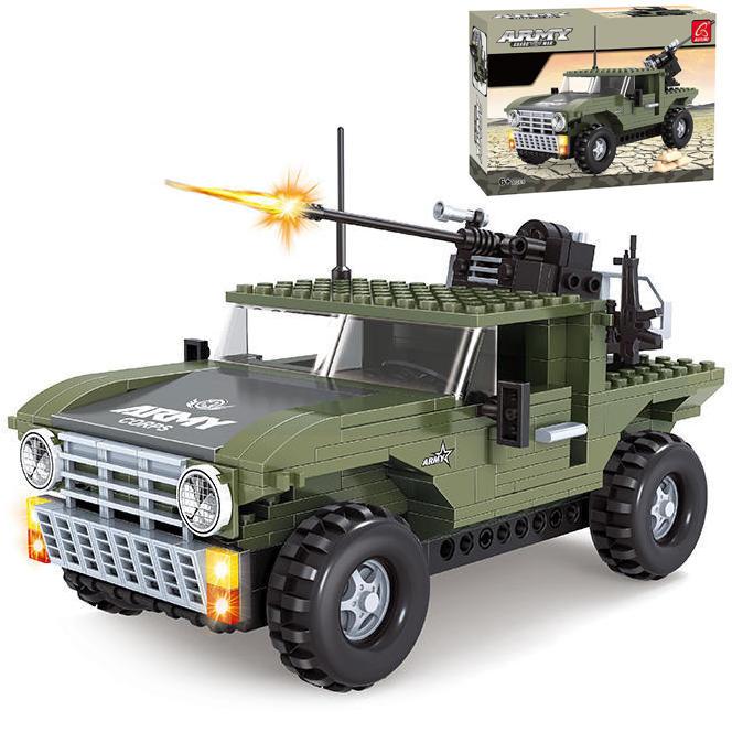 Конструктор AUSINI KEYIXING Army "Воєний джип" (303 деталі) арт. 22508, фото 1