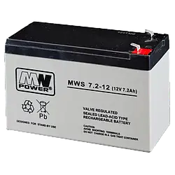 MW Power MWS 7.2-12 (12V 7.2Ah) AGM Акумуляторна батарея