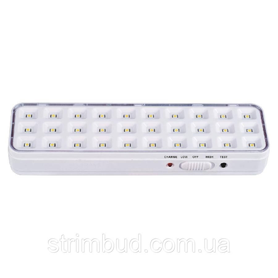 Аварійний світлодіодний світильник Євросветло SFT-LED-30-01 акумуляторний