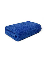 Махровое полотенце 70х140 (банное) 100% хлопок Синее