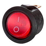 Червоний кулісний перемикач KCD1-2 вмик ON-OFF 3pin, фото 2