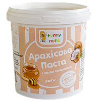 Арахисовая паста "Funny Nuts" с кокосом и мёдом, 500 г (арт. 024)