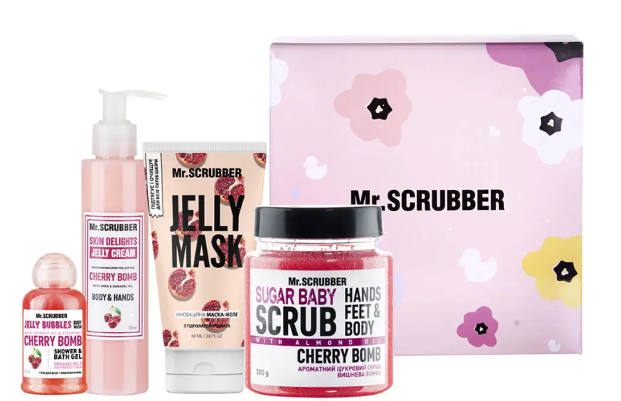 Подарунковий набір Mr. Scrubber Cherry Care, фото 1