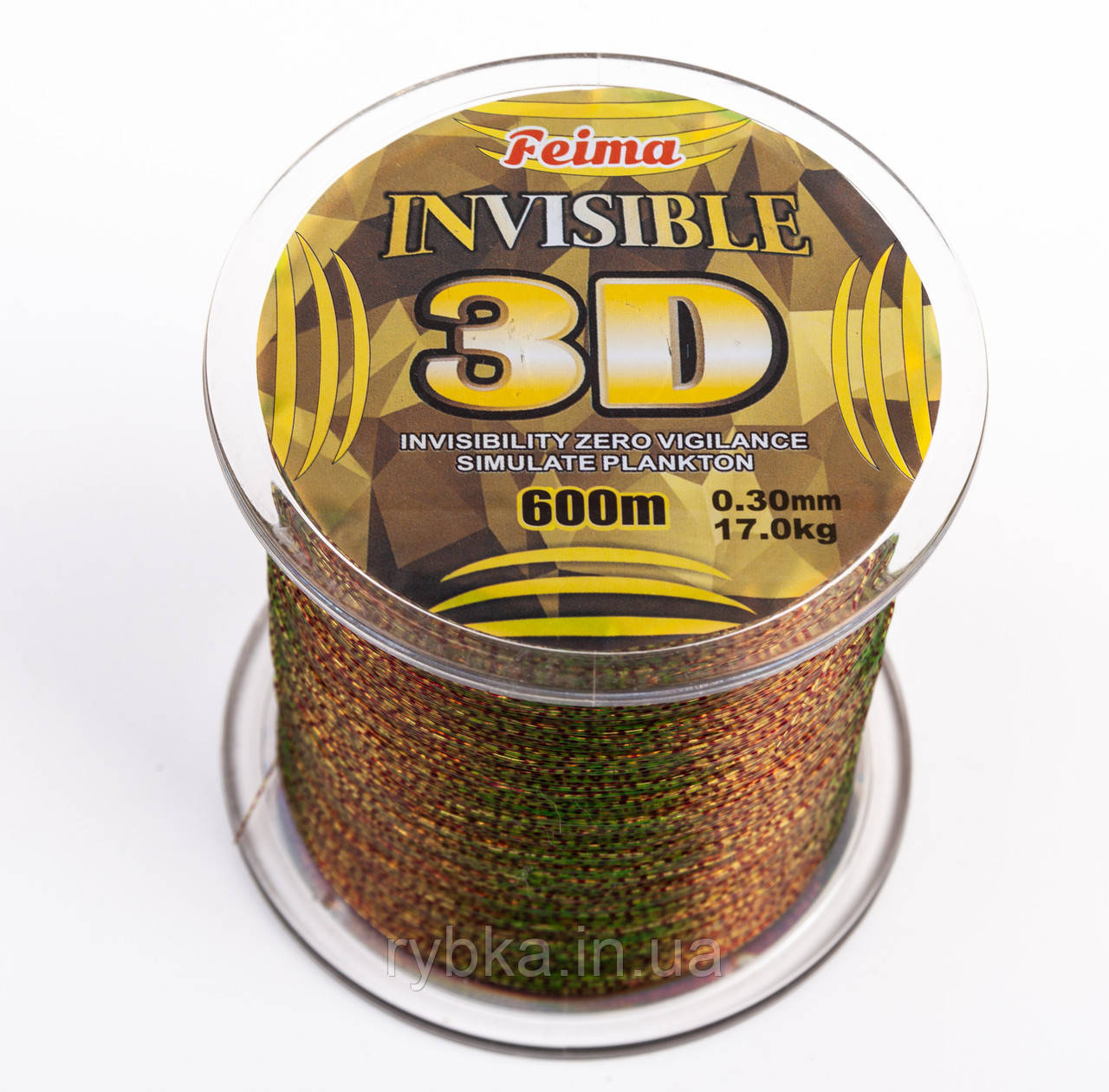 Лісочка коропова 3D 600м Feima 0.30мм тест 17кг
