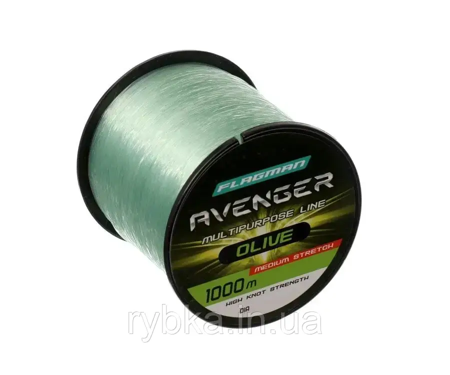 Волосінь Flagman Avenger Olive Line 1000м 0.30мм 9.1кг
