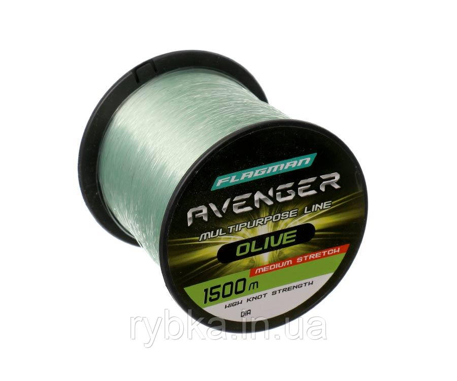 Волосінь Flagman Avenger Olive Line 1500м 0.25мм 6.8кг
