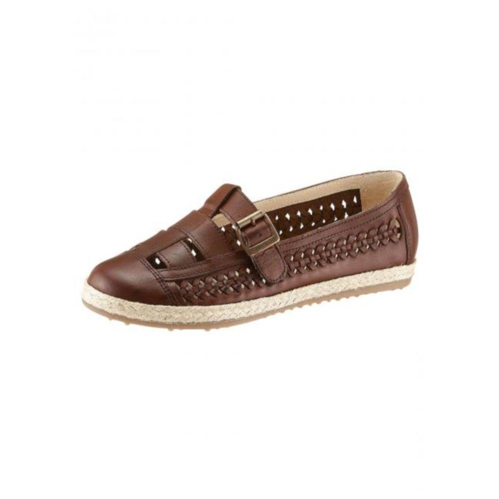 Слиперы Eddie Bauer Womens Braided Leather Slippers Brown 39 Коричневы