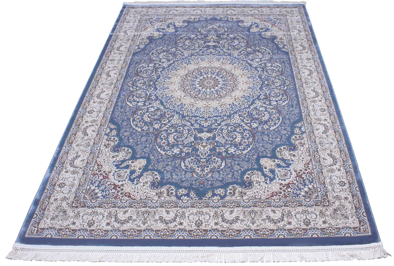 Килим Esfahan 9724A blue-ivory