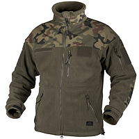 Флисовая кофта Helikon Infantry Olive-Woodland\Black XS-3XL