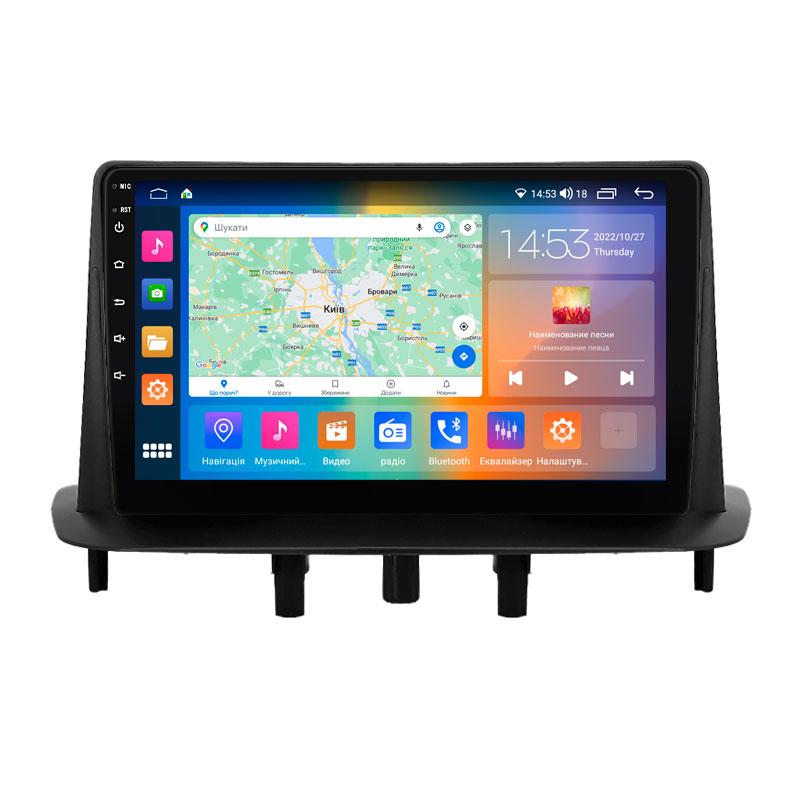 Штатна магнітола 9" Lesko для Renault Megane III Рестайлінг 2 2014-2016 4/64Gb CarPlay 4G Wi-Fi GPS Prime 6шт, фото 1