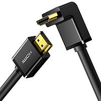 HDMI кабель V1.4 Ugreen HD103 с угловим коннекотором 10172 (1м, 90 градусов)