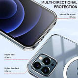 Прозорий силіконовый чехол MagSafe Apple iPhone 12 Pro, фото 3
