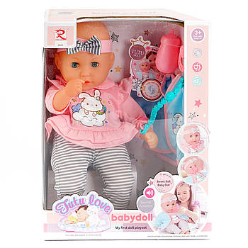 Пупс функціональний (10 звукових ефектів, п'є з пляшечки, закриває очі) 6630
