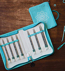 Набір спиць Mindful KnitPro 13 СМ  з повортним кабелем 36302
