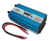 Инвертор c чистой синусоидой 12V/24V в 220V, 1500W, LCD дисплей