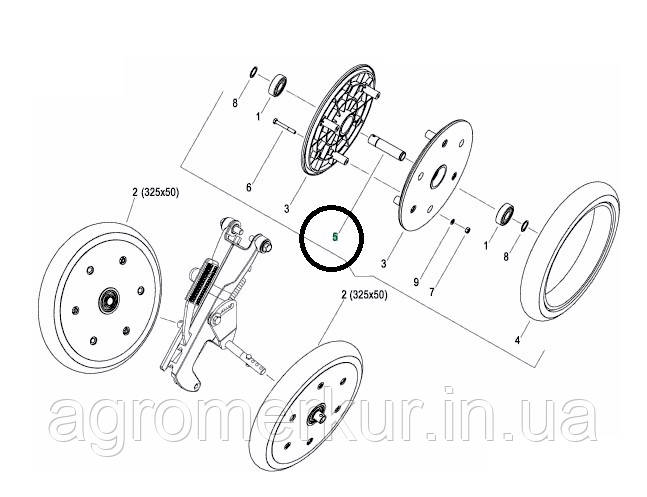 Втулка колеса AC825829 Kverneland